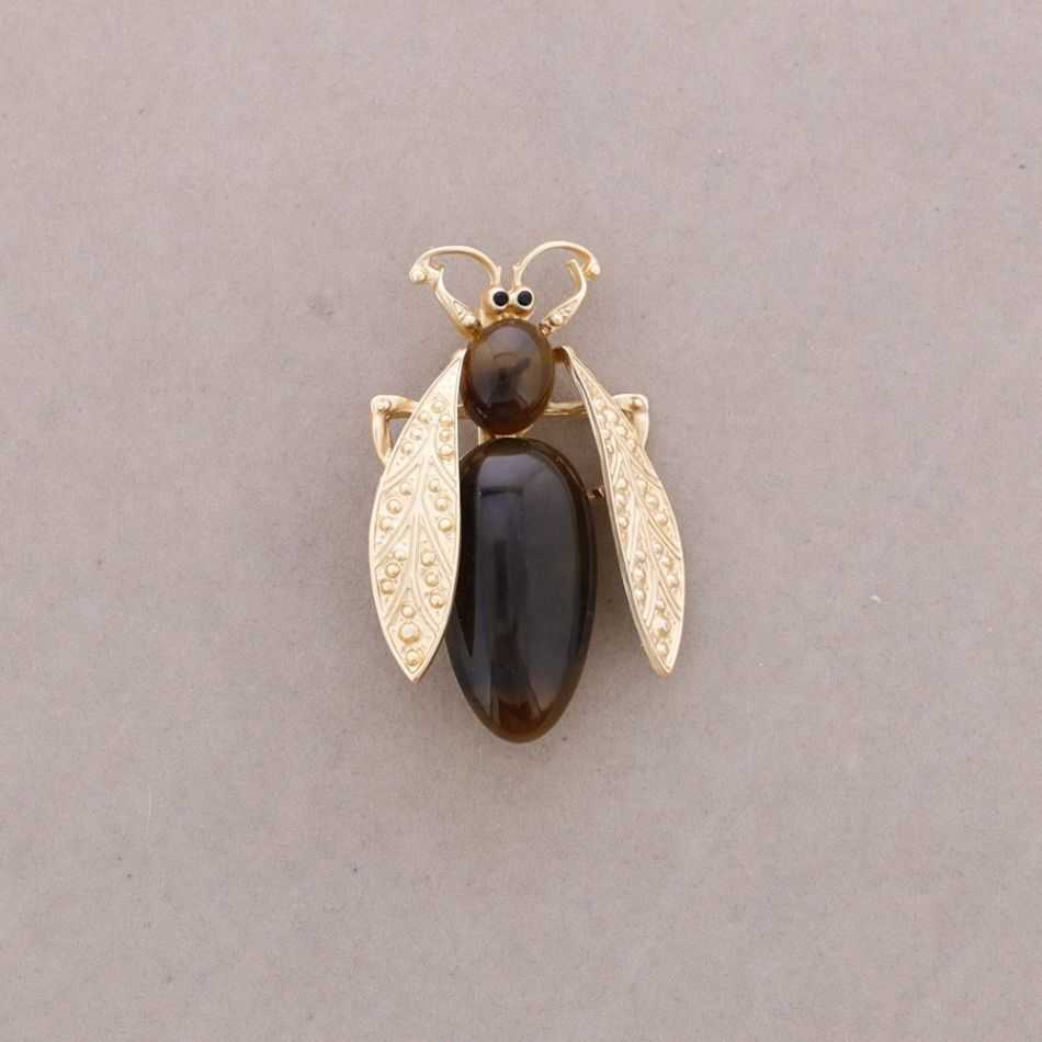 METAL RESIN BUG BROOCH