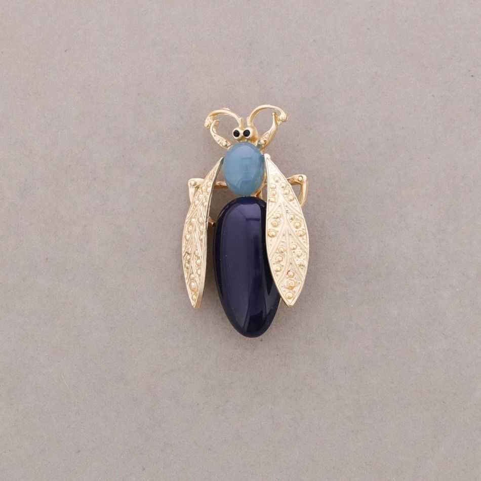 METAL RESIN BUG BROOCH