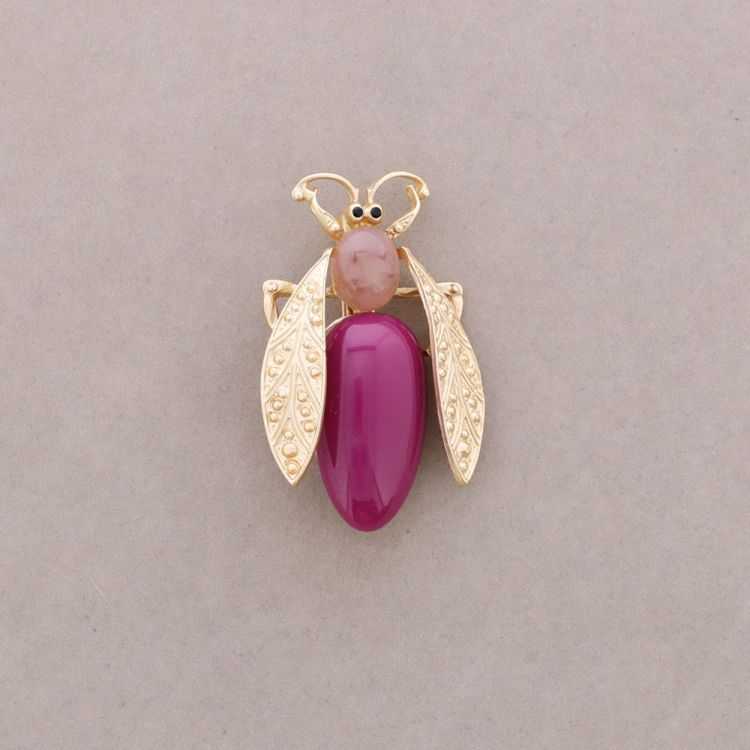 METAL RESIN BUG BROOCH