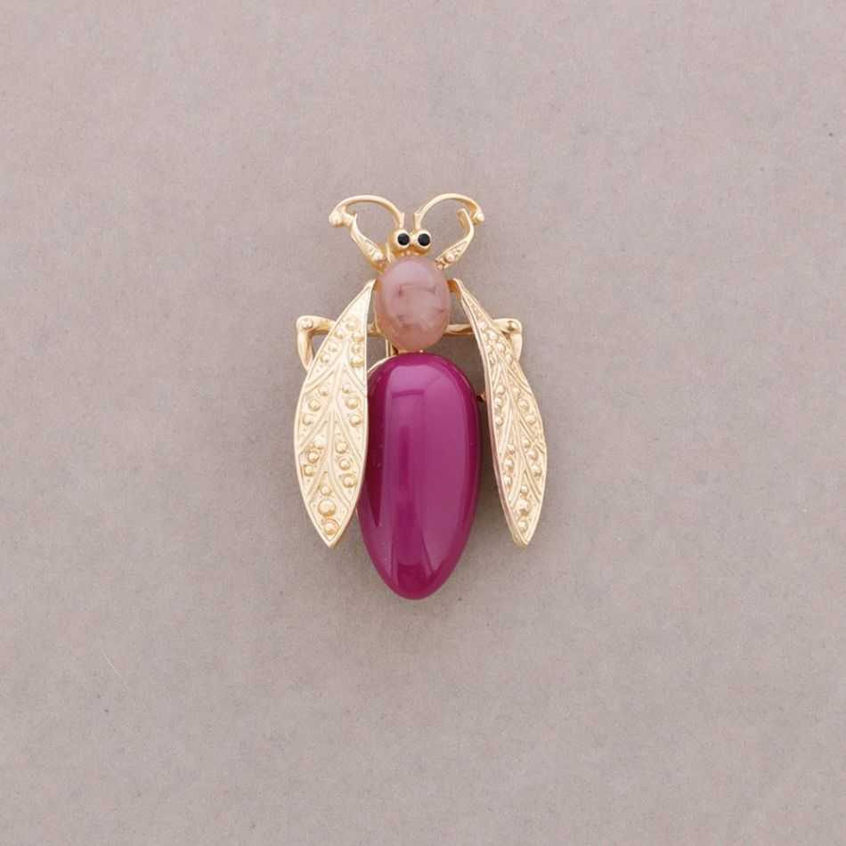 METAL RESIN BUG BROOCH