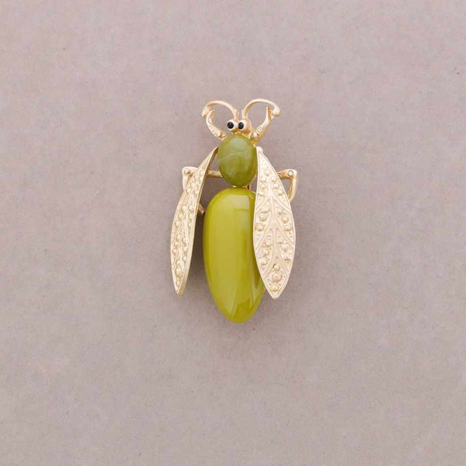 METAL RESIN BUG BROOCH