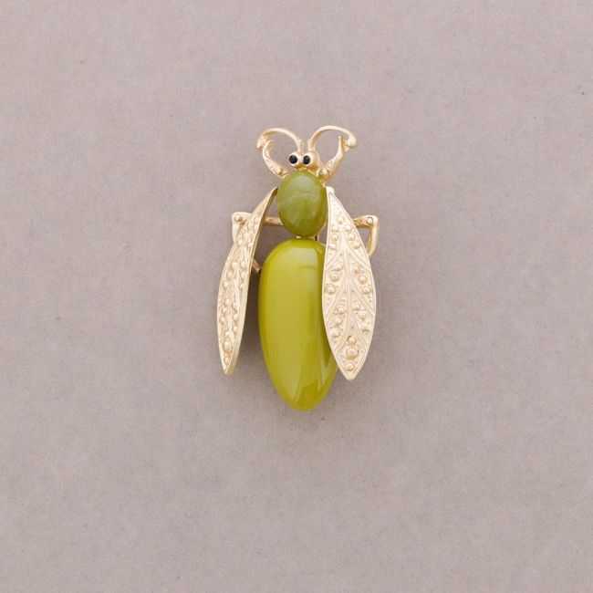 BROCHE BICHO METAL RESINA