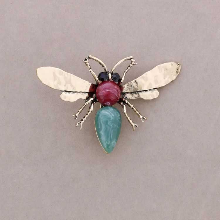 BROCHE INSECTO RESINA CRISTALES