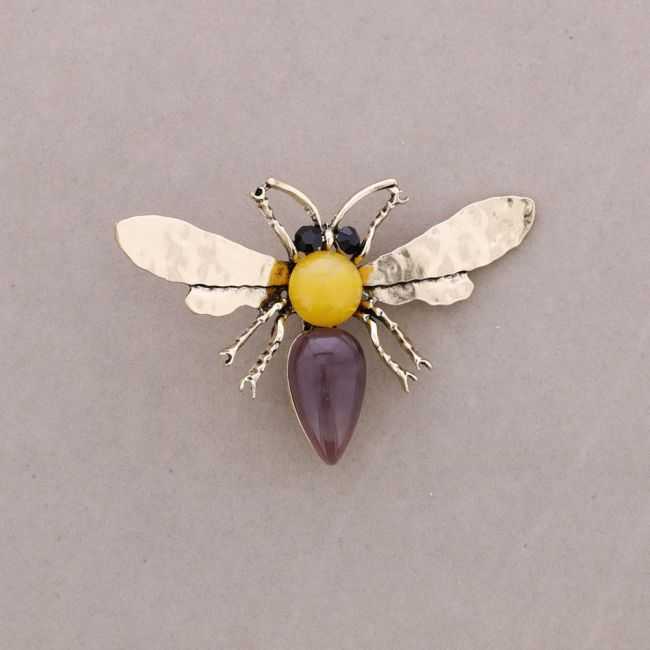 BROCHE INSECTO RESINA CRISTALES