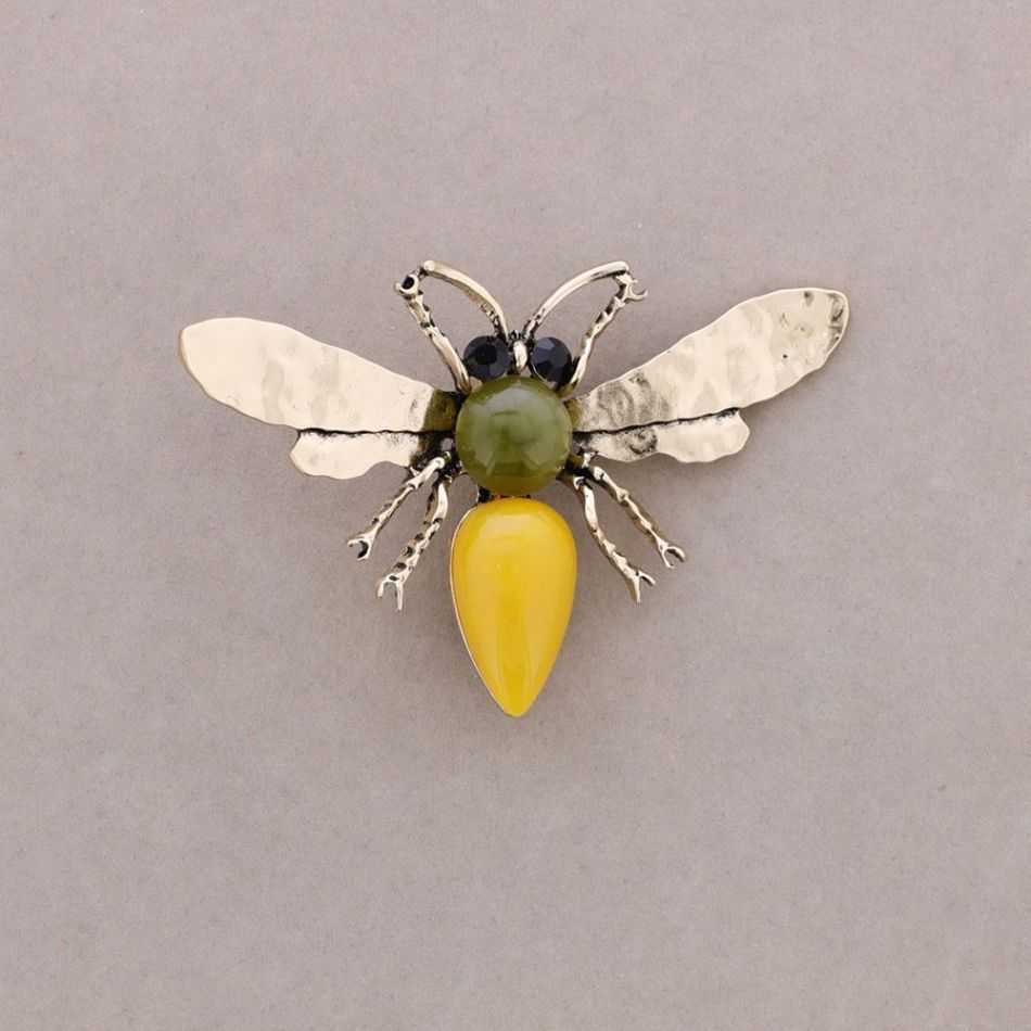 BROCHE INSECTO RESINA CRISTALES