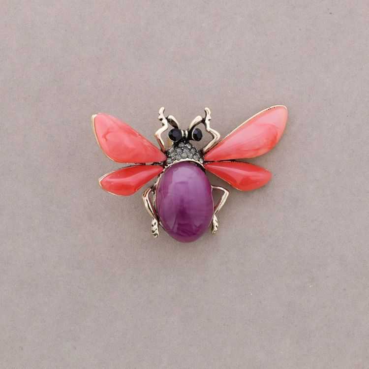 BROCHE INSECTO RESINA CRISTALES