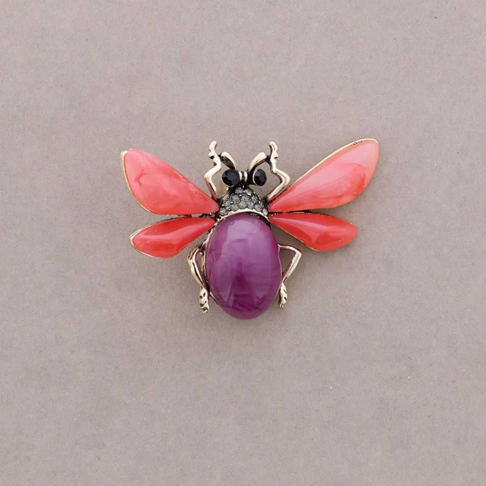 BROCHE INSECTO RESINA CRISTALES