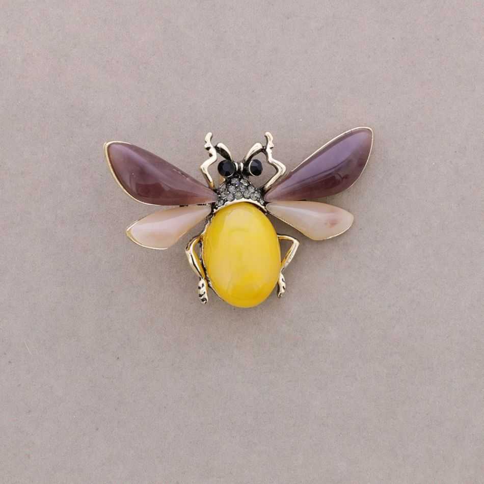 BROCHE INSECTO RESINA CRISTALES