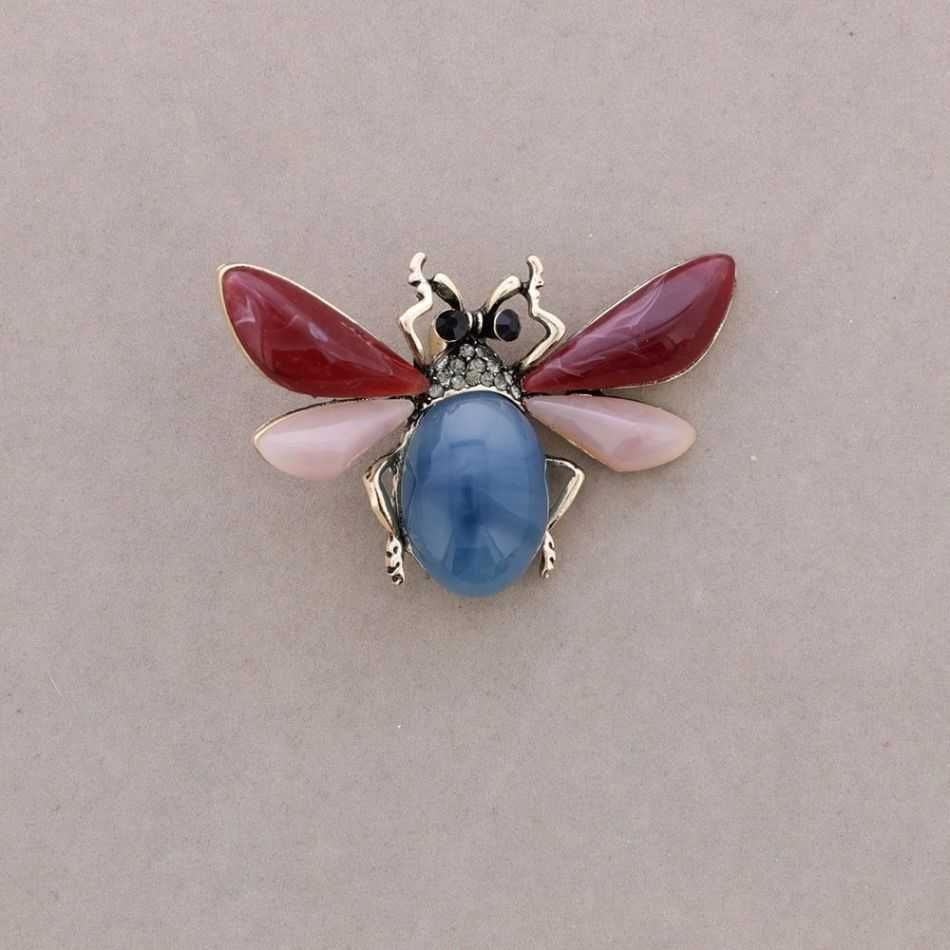 BROCHE INSECTO RESINA CRISTALES