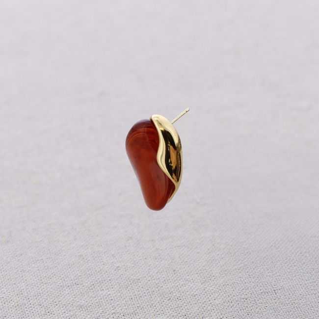 STEEL RESIN SHAPED EARRINGS