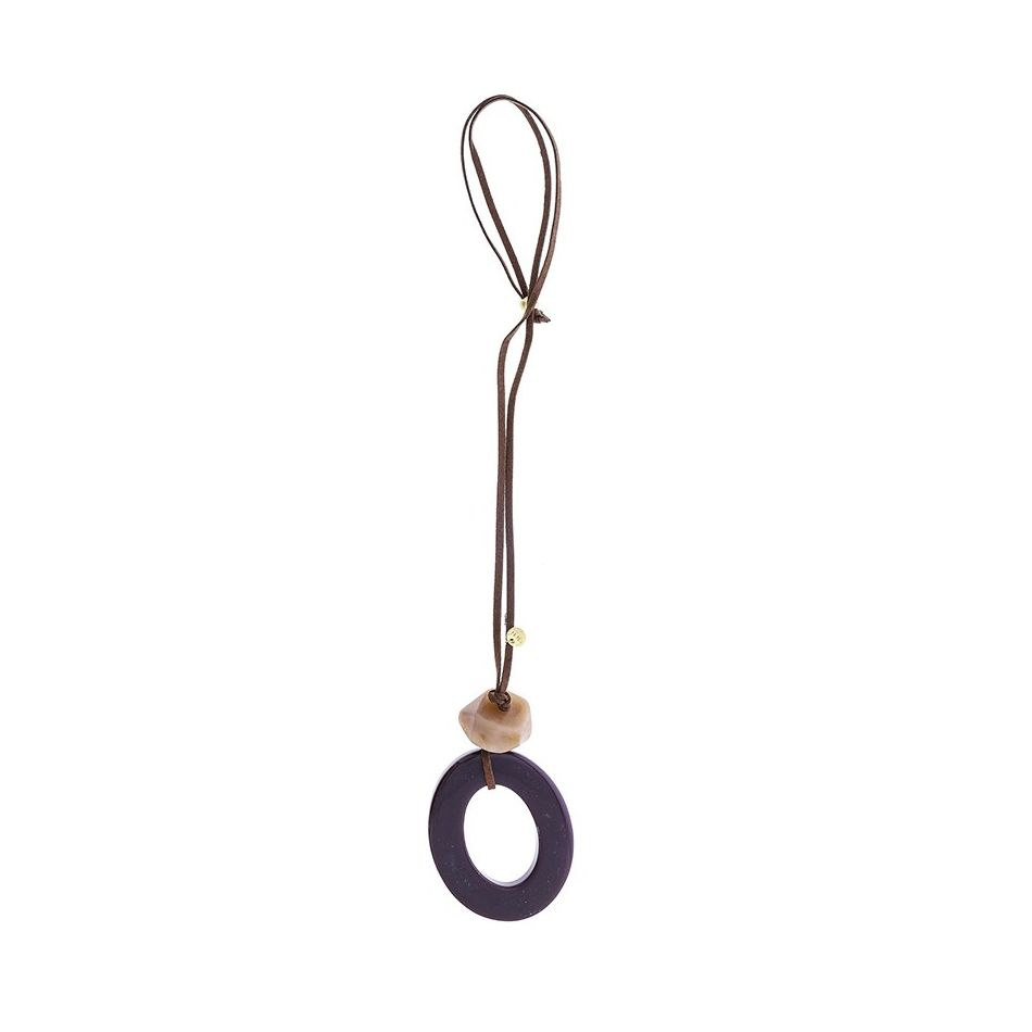 COLLAR LARGO COLGANTE RESINA