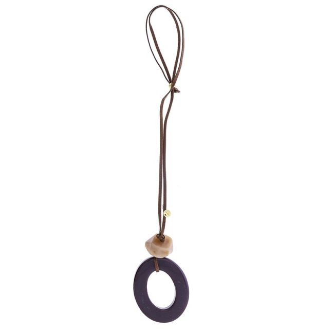 COLLAR LARGO COLGANTE RESINA