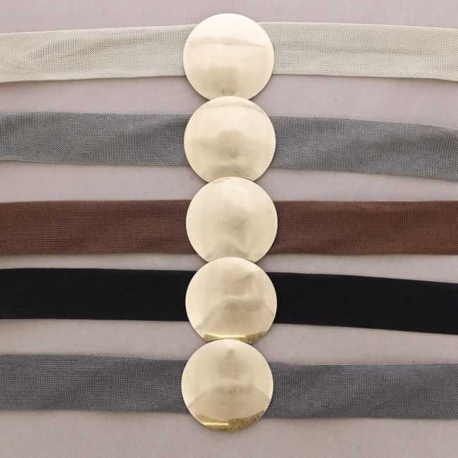 METAL MEDAL MESH BELT