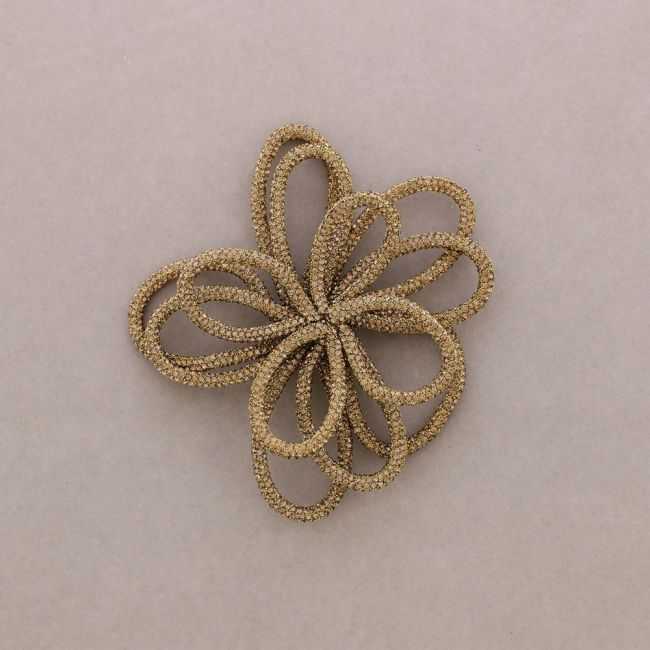 CRYSTAL FLOWER BROOCH
