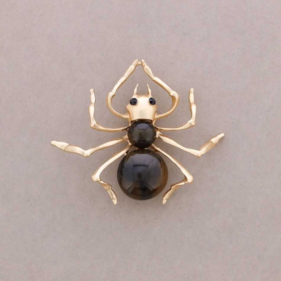 METAL RESIN BUG BROOCH