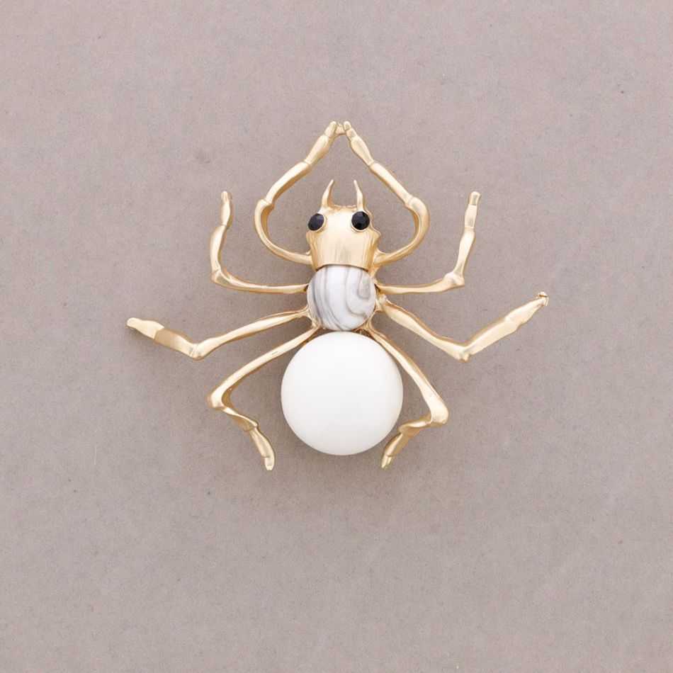 METAL RESIN BUG BROOCH