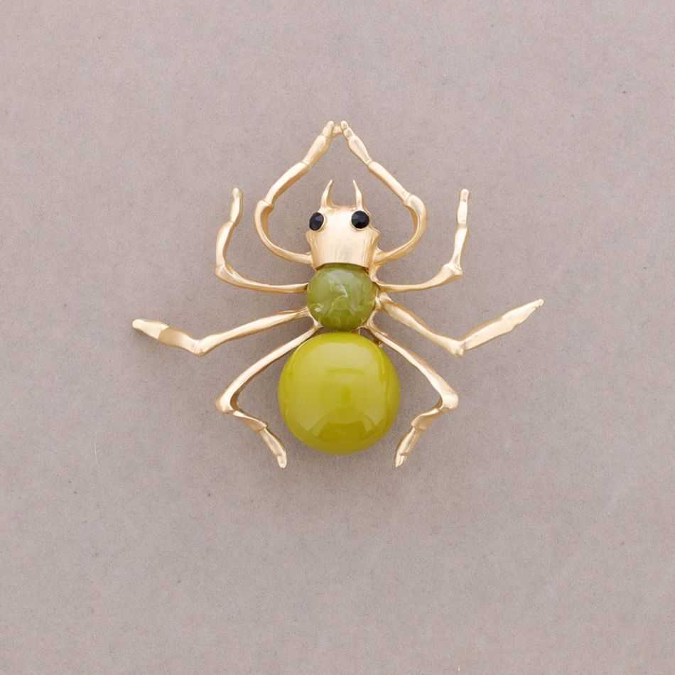METAL RESIN BUG BROOCH