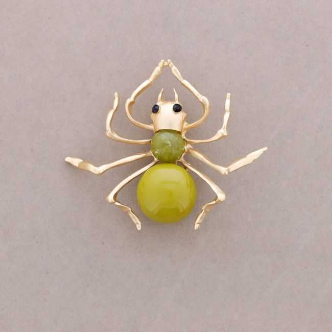 METAL RESIN BUG BROOCH