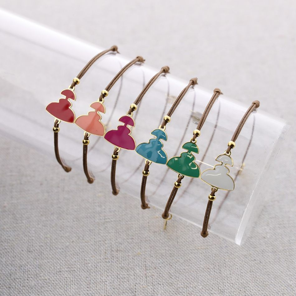 MENINA ENAMEL ELASTIC STEEL BRACELET