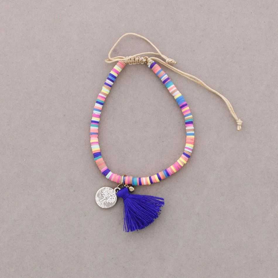 Beaded macramé bracelet