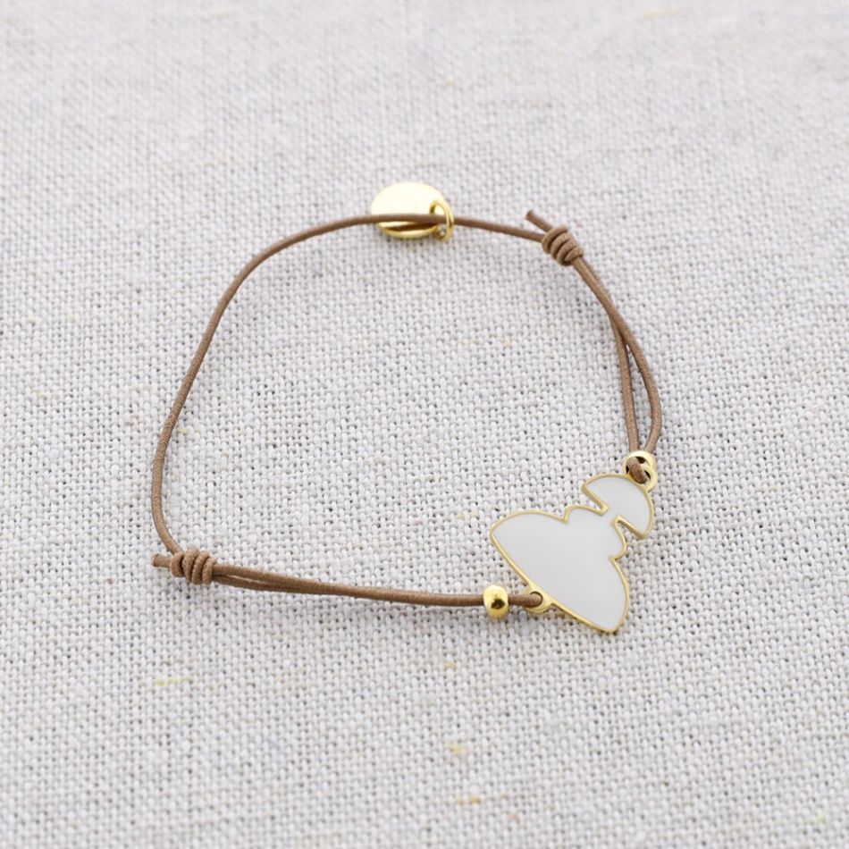 MENINA ENAMEL ELASTIC STEEL BRACELET