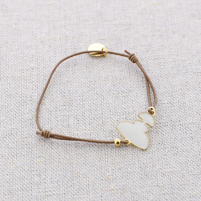 PULSERA ELÁSTICA ACERO MENINA ESMALTE