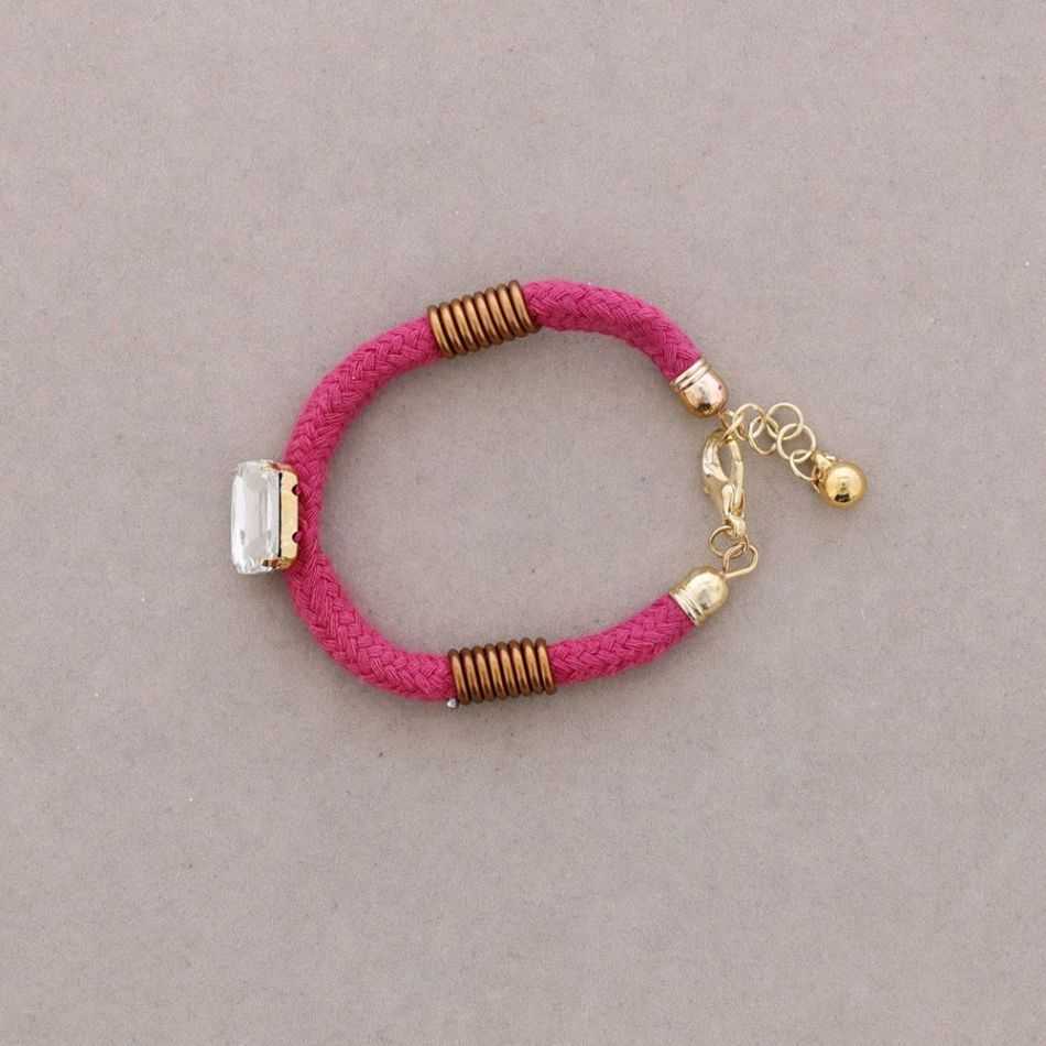 PULSERA CIERRE MOSQUETÓN CRISTAL