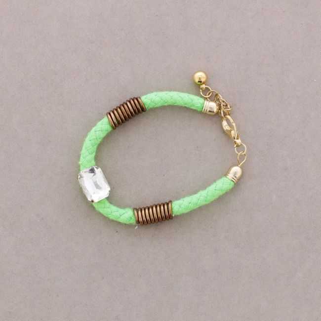 PULSERA CIERRE MOSQUETÓN CRISTAL