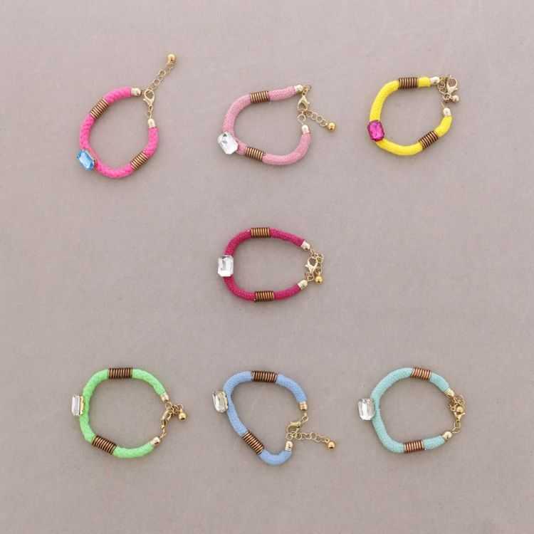 PULSERA CIERRE MOSQUETÓN CRISTAL 2