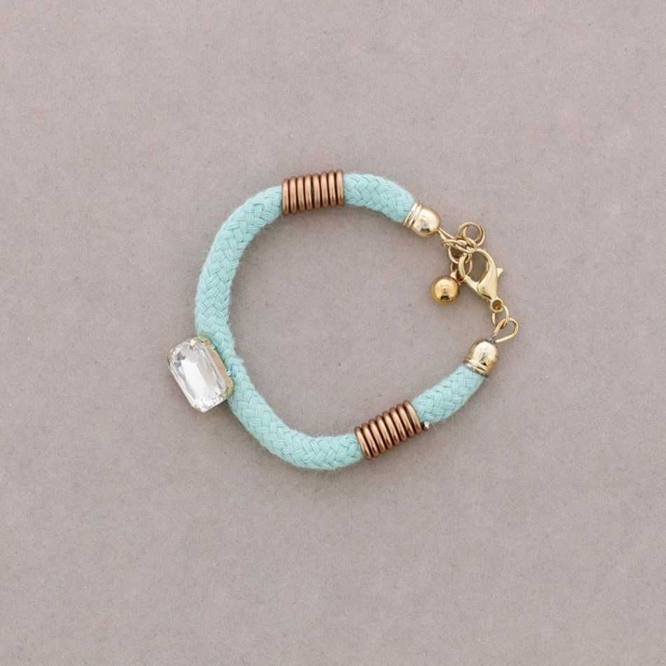 PULSERA CIERRE MOSQUETÓN CRISTAL