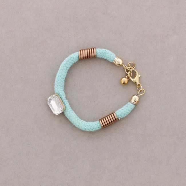 PULSERA CIERRE MOSQUETÓN CRISTAL