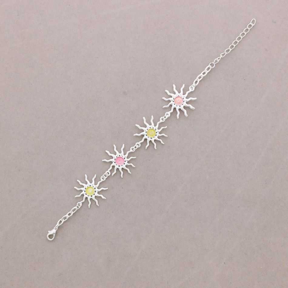 METAL AND ENAMEL BRACELET