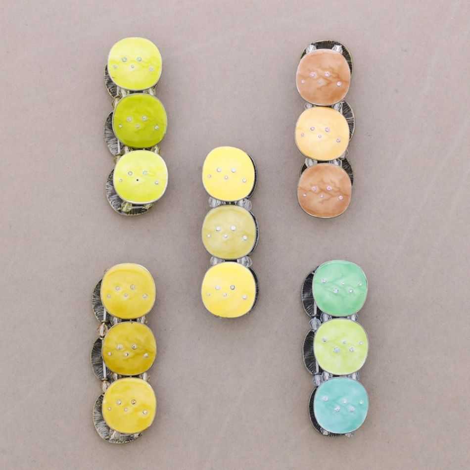 METAL AND ENAMEL BRACELET