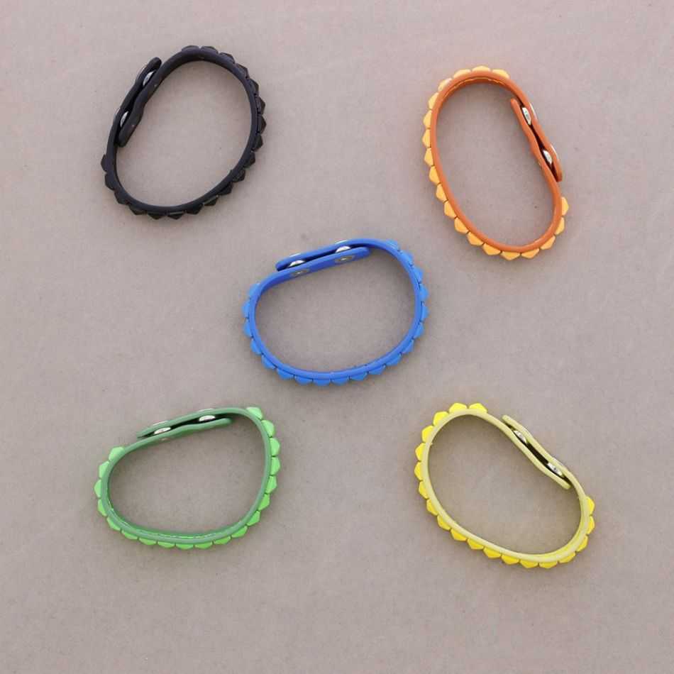 PULSERA IMI.CUERO REMACHES COLORES