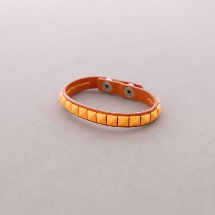 PULSERA IMI.CUERO REMACHES COLORES 2