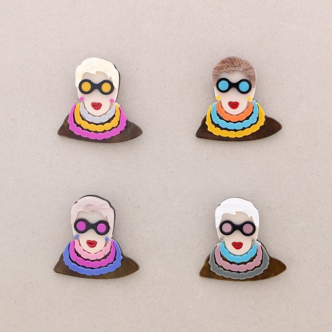 RESIN CHARACTER BROOCH