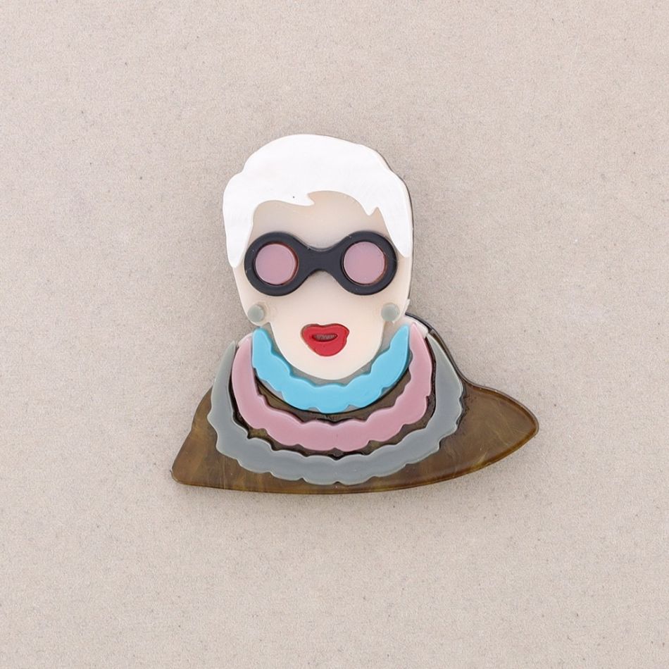 RESIN CHARACTER BROOCH