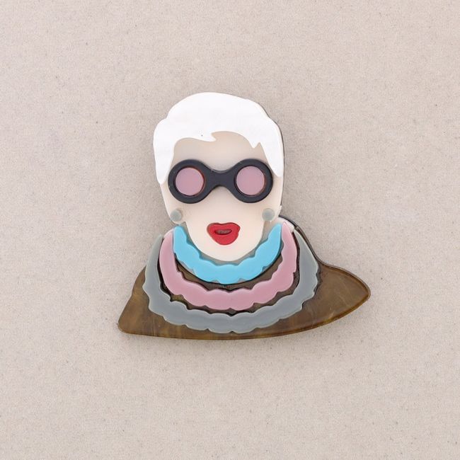 RESIN CHARACTER BROOCH