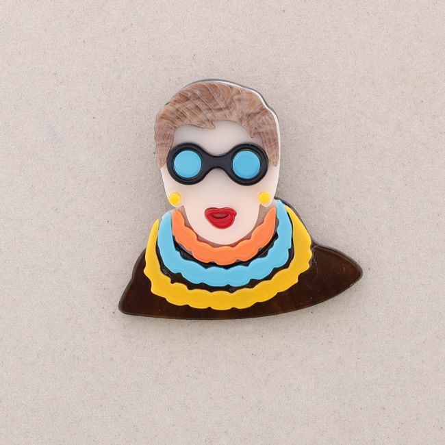RESIN CHARACTER BROOCH