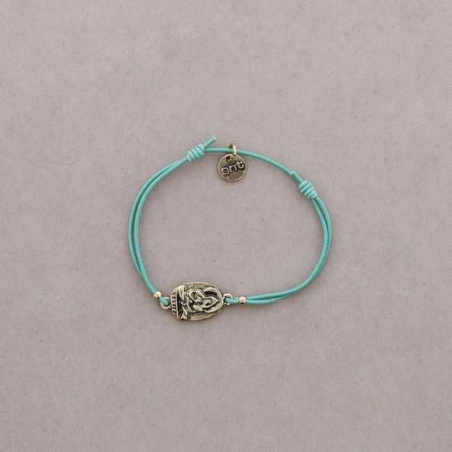 PULSERA GOMITA CUENTAS METAL
