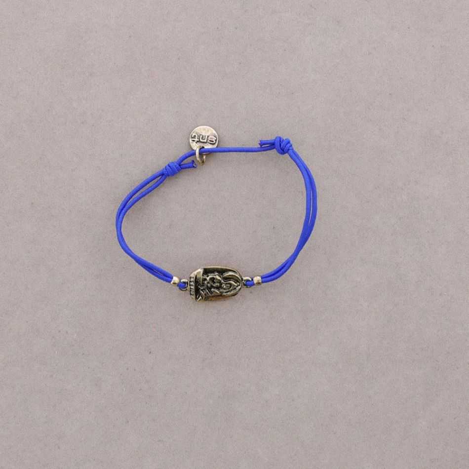 ELASTIC BRACELET WITH METAL BEADS