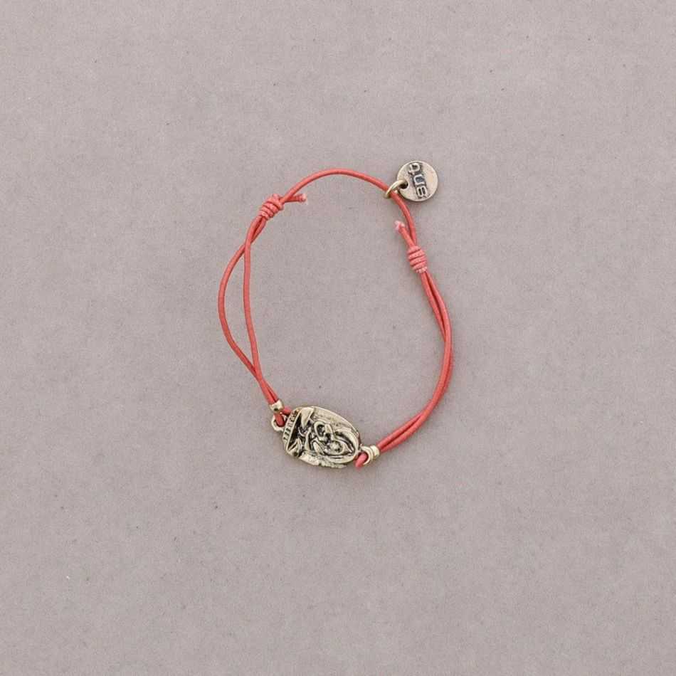 Elastic bracelet with metal beads