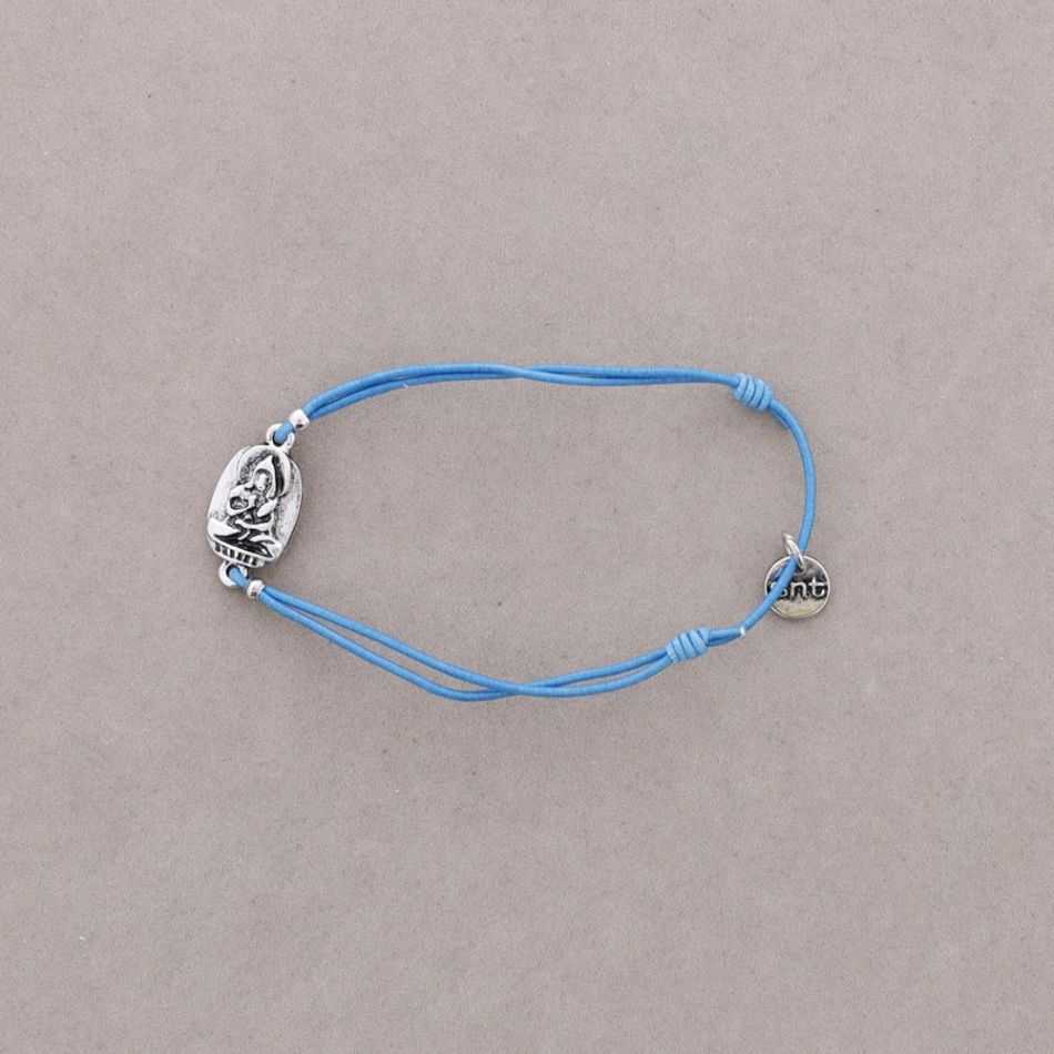 ELASTIC BRACELET WITH METAL BEADS