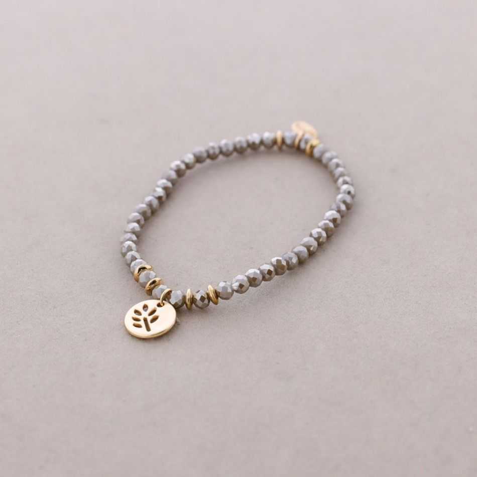 PULSERA ELÁSTICA CRISTALES FACETADOS 4MM