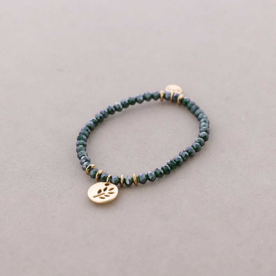 PULSERA ELÁSTICA CRISTALES FACETADOS 4MM