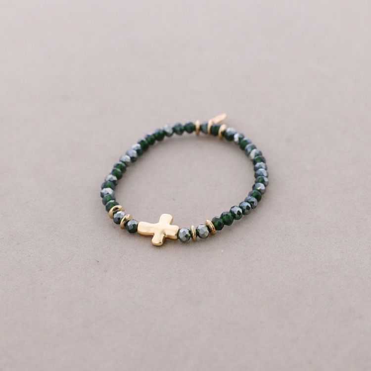 PULSERA ELÁSTICA CRISTALES FACETADOS 4MM 2