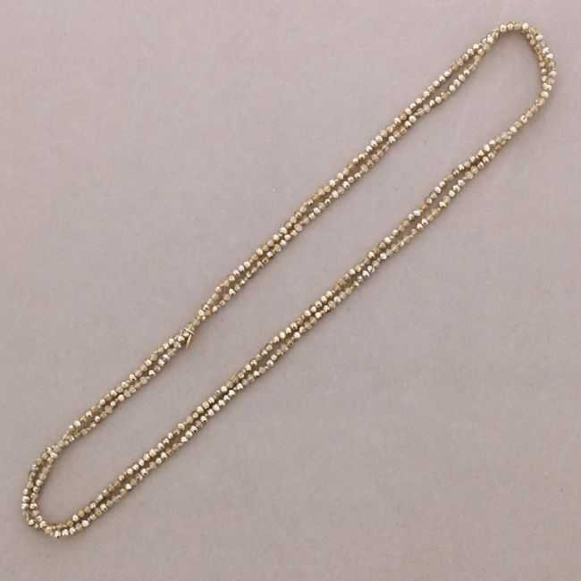 LONG NECKLACE KNOTS FACETED CRYSTAL BALLS 1,5M*4MM