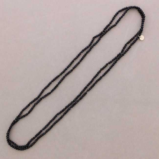 LONG NECKLACE KNOTS FACETED CRYSTAL BALLS 1,5M*4MM