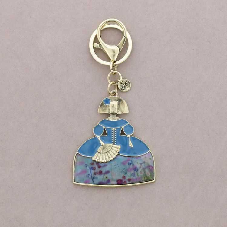 ENAMEL METAL MENINA KEYCHAIN