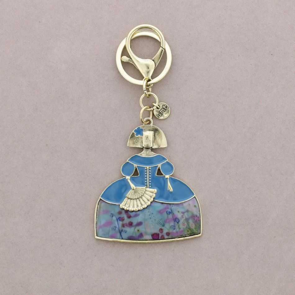 ENAMEL METAL MENINA KEYCHAIN